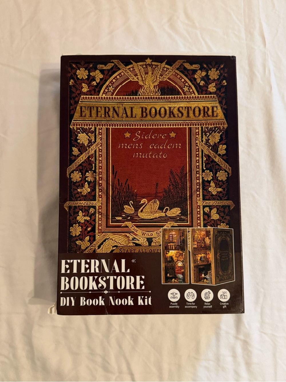 Eternal Bookstore DIY Book Nook Kit Miniature Bookshelf Insert New Unbuilt